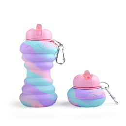 550ML Collapsible Water Bottles (Capacity: 550ML, Color: H)