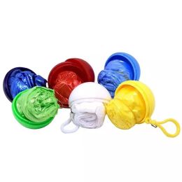 1pc Disposable Raincoat Keychain (Items: Raincoat Ball Set, Color: Random Color)